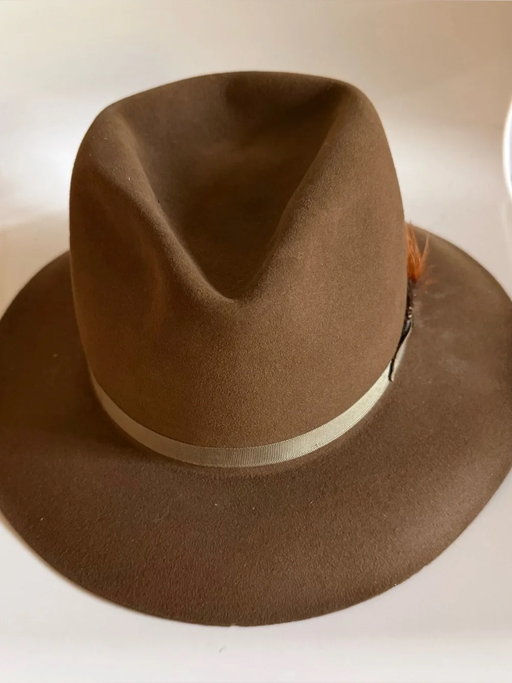 STETSON Royal De Luxe Fur Felt Brown Fedora